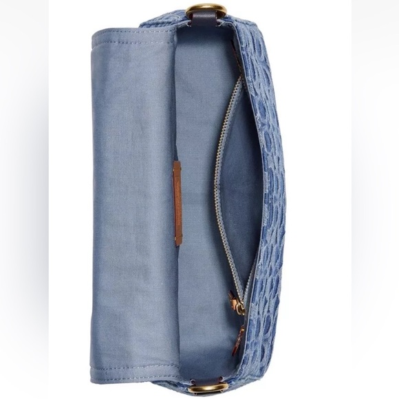 Coach Tabby Washed Denim b4/indigo Soft Shoulder Bag - Picture 4 of 15